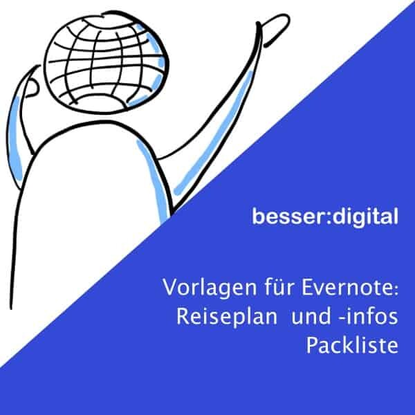 Evernote-Vorlagen für die Reiseplanung nutzen