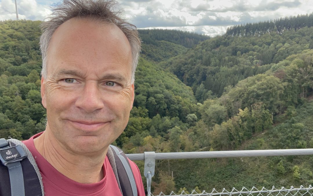 Ganz schön wackelig: die Geierlay-Hängeseilbrücke
