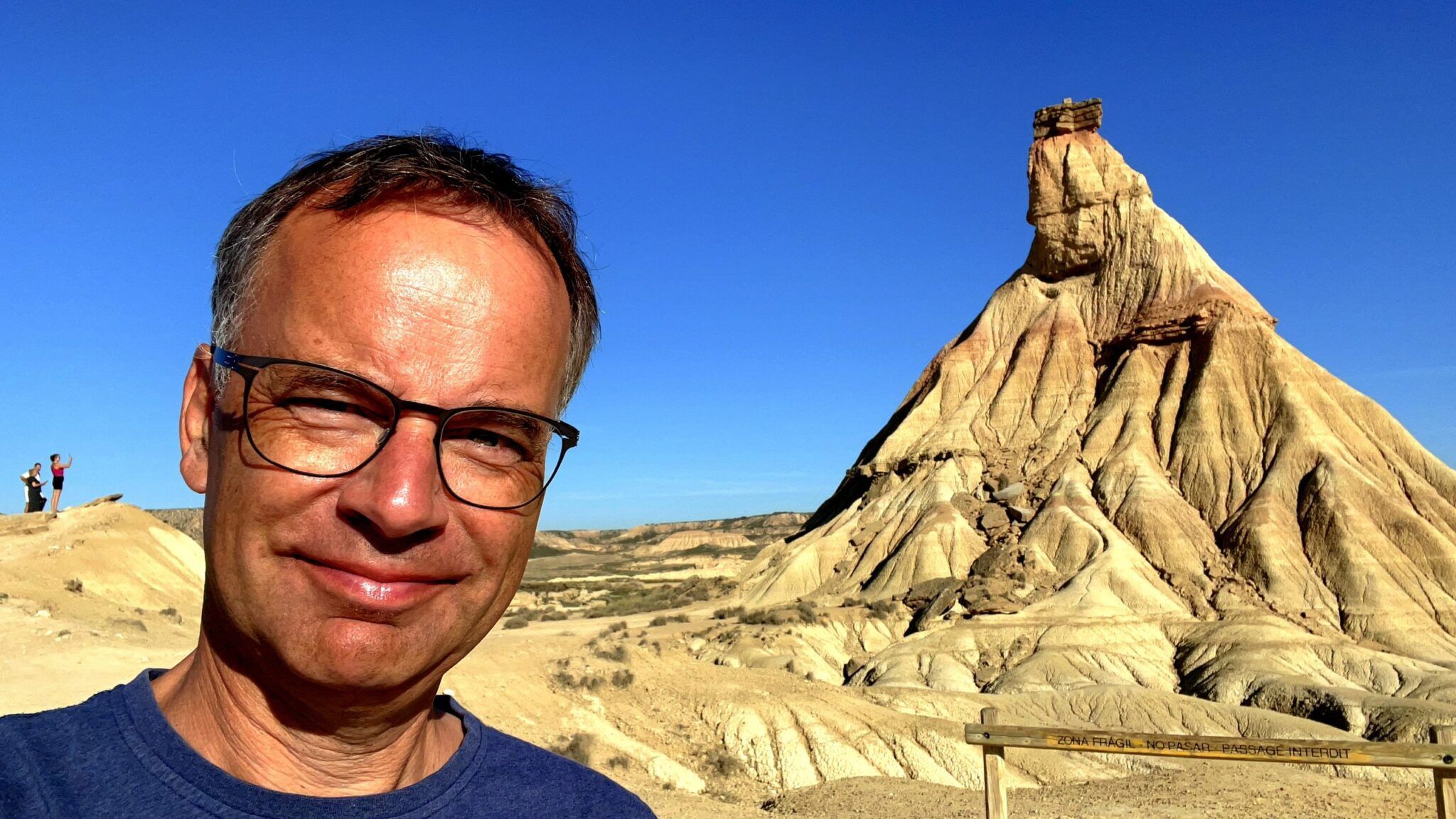 Selfie in der Halbwüste Berdenas Reales